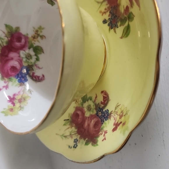 Yellow EB Foley China Tea Cup and Saucer Teacup Set very rare - Picture 6 of 8